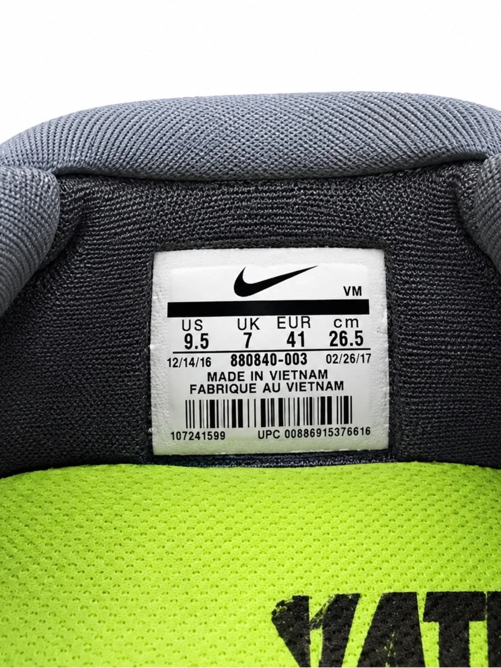 Nike Free RN 2017 Women’s 9.5 Black Anthracite Running Sneakers
